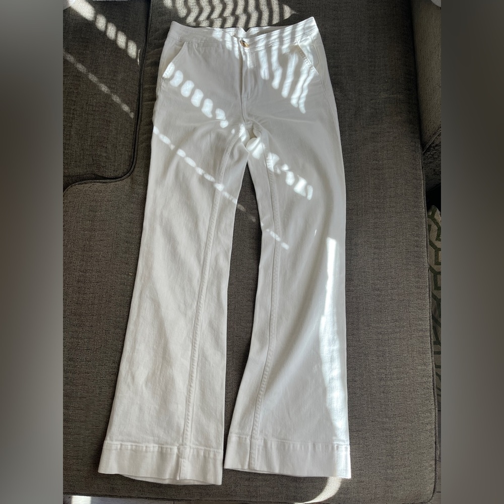 Pilcro and the letterpress anthropologie 27 White pants